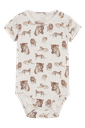 Bambus Kurzarmbody mit Wildkatzenprint