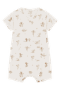 Kurzes Bambus Baby-Pyjama Alloverprint