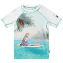 Knaben Schwimmshirt mit Leopard-Print