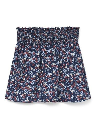 [01-34887.1] Kurzer Rock ausgestellt mit Blumendruck (146)