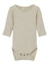 Baby-Langarmbody Mädchen uni