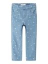 Jeansleggings mit Herzmotif