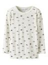 Langarmshirt aus Wolle mit Muster