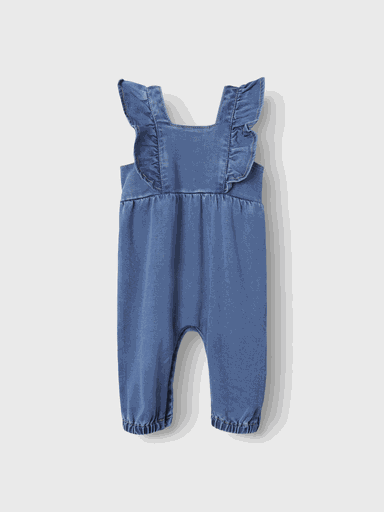 [01-35204.1] Weicher Denim Overall mit Rüschen (56)