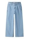 Weite Jeans mit farbigen Streifen