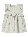 Leichtes Musselin Kleid mit Bluemliprint