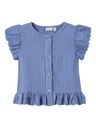 Musselin Bluse mit Lochstickerei