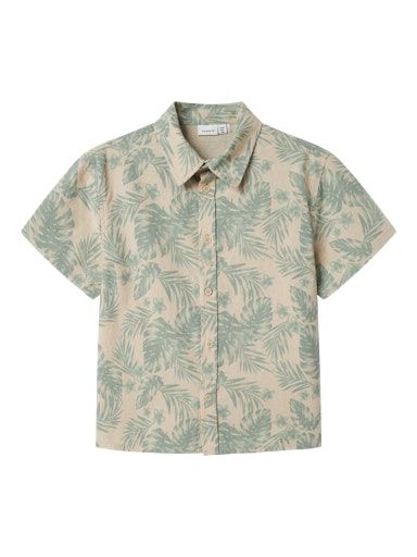 [01-35299.1] Kurzarm Hemd mit Allover Print (122/128)