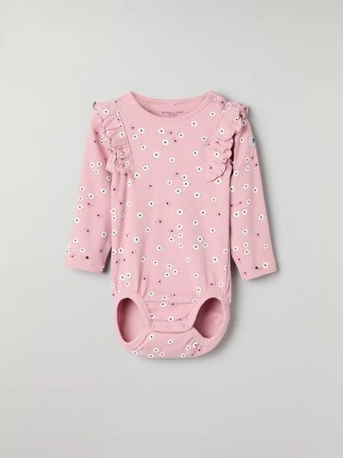 [01-35352.4] Langarmbody mit Rüschen und Blümchenprint (56)