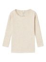 Langarmshirt gerippt mit Spitze-Bündchen