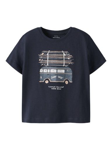 [01-35010.10] T-Shirt mit Druck (Dunkelblau, 116)