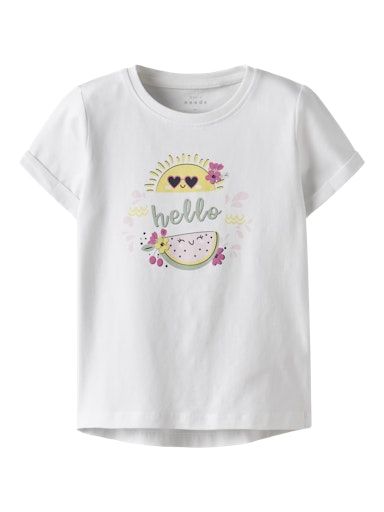 [01-35001.0] T-Shirt mit Druck (Weiss, 92)
