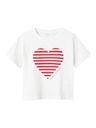 T-Shirt mit Herzdruck