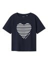 T-Shirt mit Herzdruck