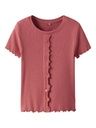 T-Shirt mit welligem Detail