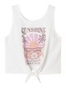 Top mit Druck und Knotendetail