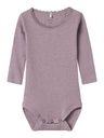 Baby-Langarmbody Mädchen uni
