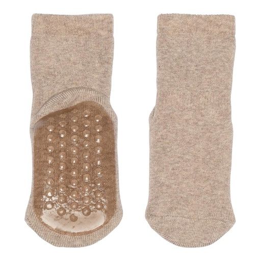 [01-35395.0] Kinder Anti-Rutsch Socken einfarbig (Beige, 19-21)