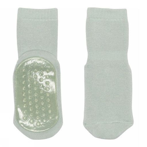 [01-35395.4] Kinder Anti-Rutsch Socken einfarbig (Babyblau, 19-21)