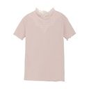 Mädchen T-Shirt mit Spitzenkragen