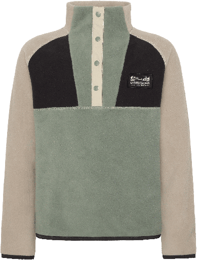 [01-35456.3] Kinder Fleece-Pullover mit Knöpfen (Hellgrün, 140)