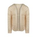Mädchen-Strickcardigan mit Lochmuster
