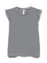 T-Shirt gestreift mit gewellten Ärmeln