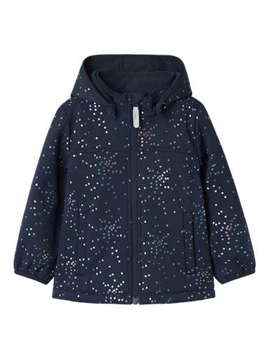 [01-35623.1] Mädchen Softshelljacke mit Folien Herzli Druck (110)
