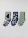 3er-Pack Kindersocken gemustert Bio-Baumwolle