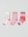 3er-Pack farbige Kindersocken Bio-Baumwolle