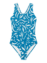 Mädchen Badekleid mit Alloverprint