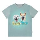 Jungen T-Shirt mit lachenden Hunden
