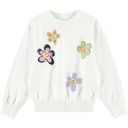 Mädchen Sweatshirt mit Pailletten-Blumen