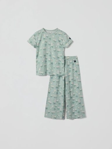 [01-35749.0] Kurzarm Pyjama-Set Gänseblümchen (98-104)