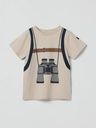 Kinder-Tshirt mit Fernglas-Motiv Adventure