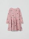 Langärmliges Mädchenkleid mit Kirschblüten