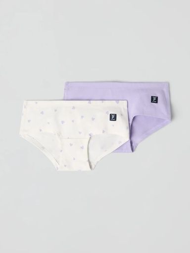 [01-35836.0] 2-Pack Mädchen Hipster-Unterhosen Herzchen (86-92)