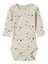 Langarmbody mit Libelle Print