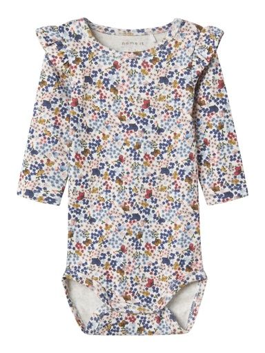 [01-35847.1] Langarmbody mit Blumendruck (50)
