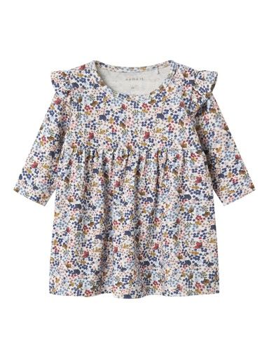 [01-35848.1] Langarm Jerseykleid mit Blumendruck (80)