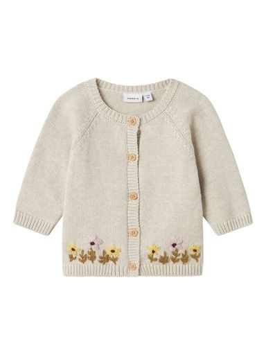 [01-35849.1] Baby Strickjacke mit Blumenstickerei (86)