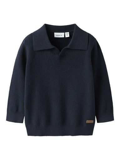 [01-35853.10] Strickpullover mit Kragen (Dunkelblau, 56)