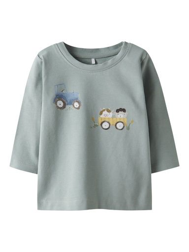 [01-35856.10] Langarmshirt mit Traktorprint (Mint, 86)