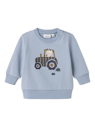 [01-35857.10] Sweatshirt mit Traktorapplikation (Blau, 86)