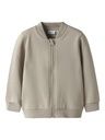Sweatjacke Uni mit Stehkragen