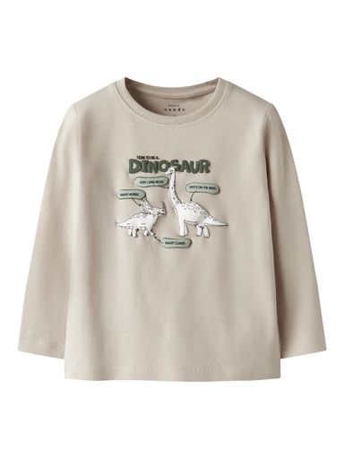 [01-33784.29] Langarmshirt mit Brustprint (Beige, 86)