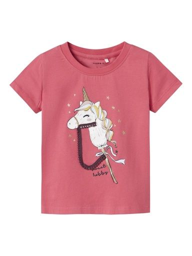 [01-35904.1] T-Shirt mit Druck (Pink, 122-128)