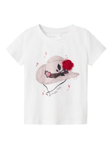 [01-35904.12] T-Shirt mit Druck (Weiss, 116)