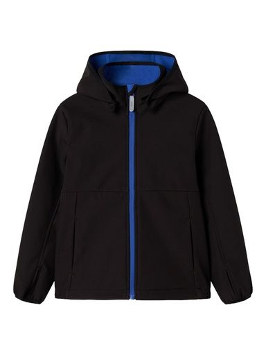 [01-35909.1] Softshelljacke Uni mit Kapuze (Schwarz, 152)