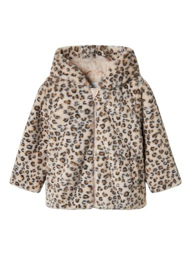 [01-35915.1] Kunstfelljacke mit Leoprint und Kapuze (98)